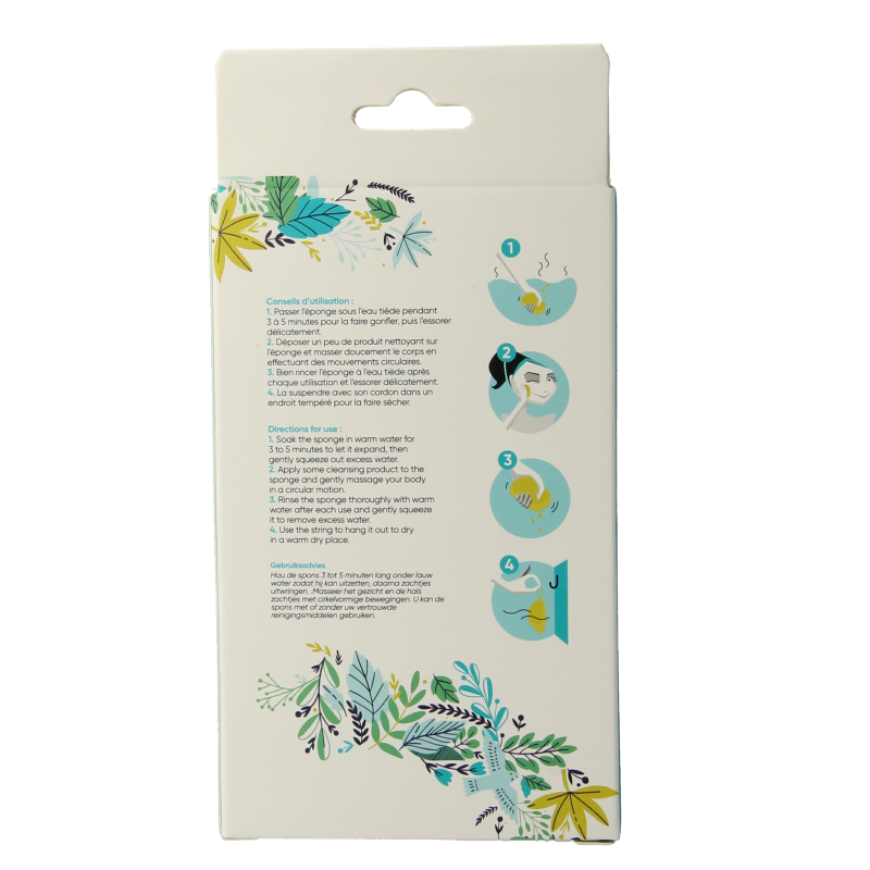 Lady Green Konjac gelaatspons aloe vera - Afbeelding 3