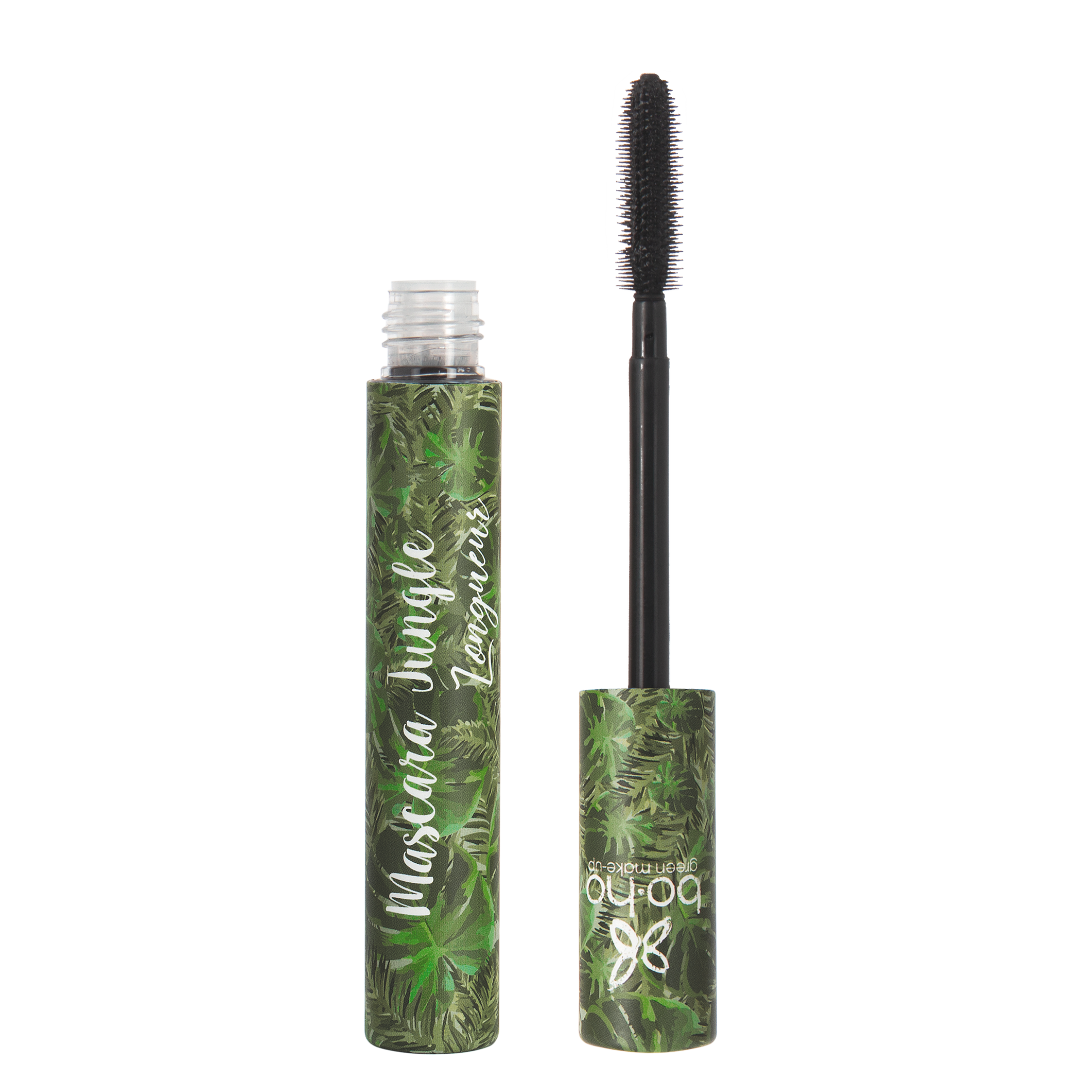 Boho green makeup Mascara jungle vegan