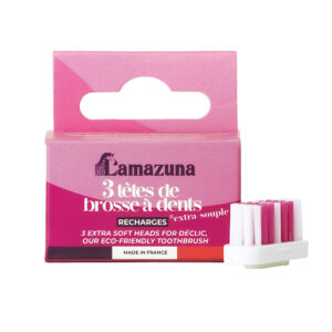 Lamazuna Set of 3 toothbrush heads XS