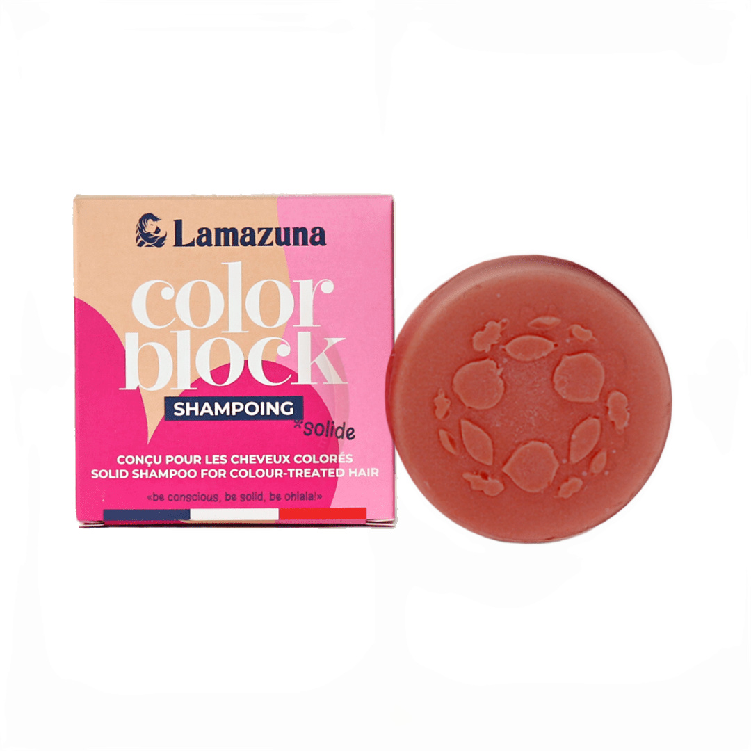 Lamazuna Shampoo bar color-treated hair color block