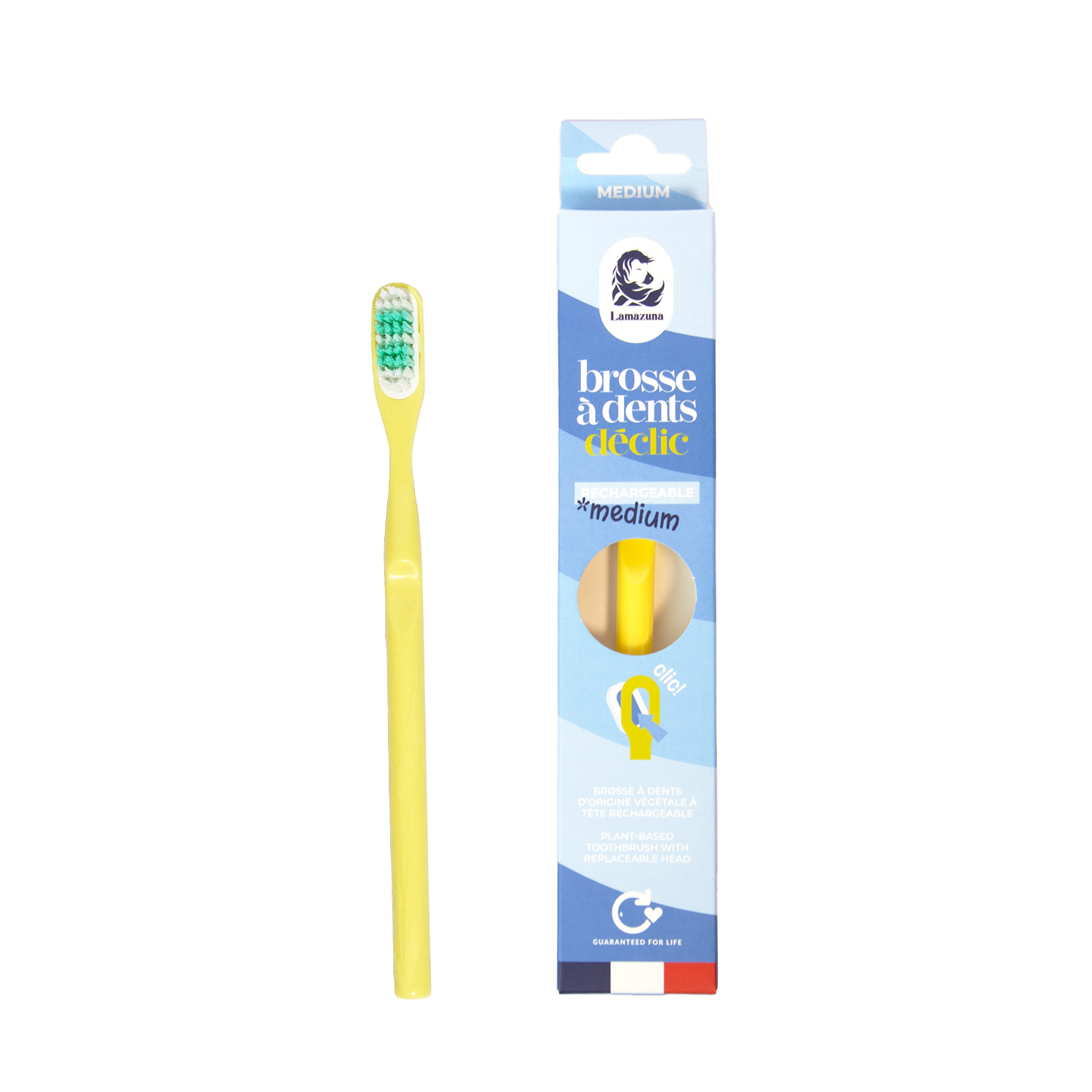 Lamazuna Toothbrush medium mimosa yellow
