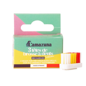 Lamazuna Set of 3 toothbrush heads soft kid
