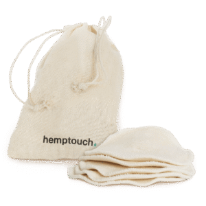 Hemptouch Reusable cotton pads + laudry bag