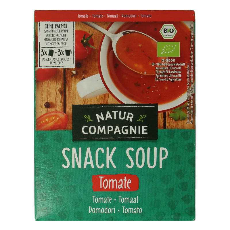 Natur Compagnie Fixe tasse instant soep tomaat bio