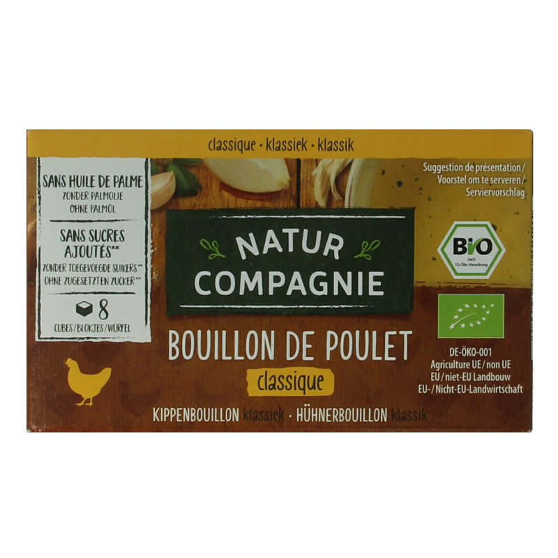 Natur Compagnie Kippenbouillon 8 blokjes bio