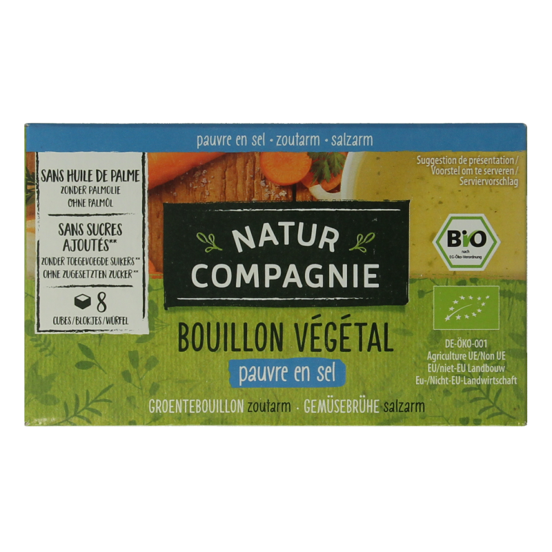 Natur Compagnie Groentebouillon zonder zout bio