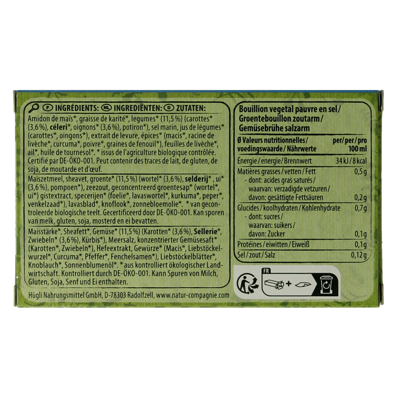 Natur Compagnie Groentebouillon zonder zout bio - Afbeelding 4