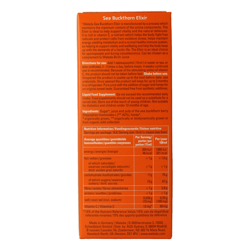 Weleda Duindoorn elixer bio - Afbeelding 3