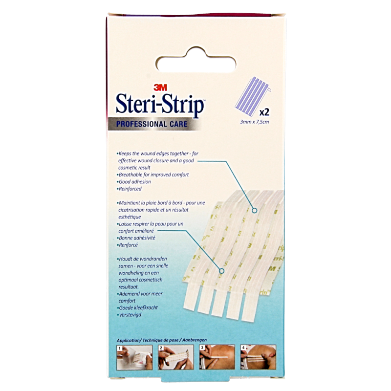 3M Steristrips 3mm x 75mm 2x5 strips - Afbeelding 2