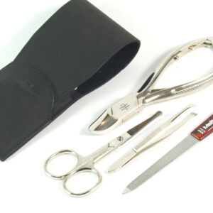 Malteser Zaketui 4-delig nagels en gezichtshaar zwart leer