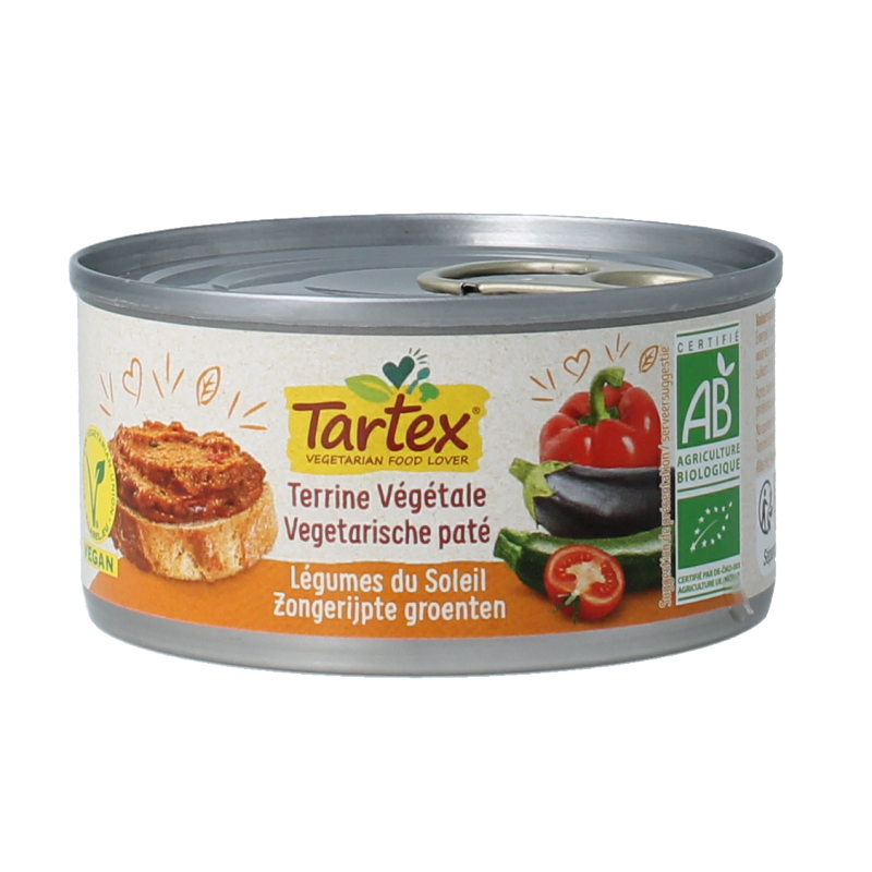 Tartex Pate zongerijpte groente bio