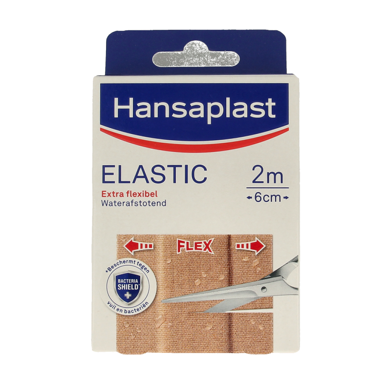 Hansaplast Elastic 2m x 6cm waterafstotend