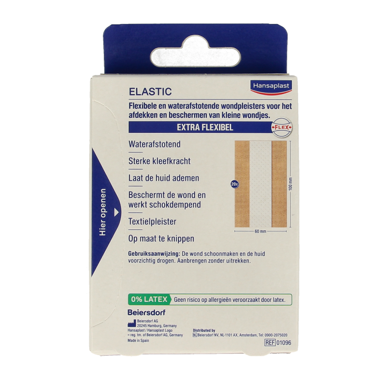 Hansaplast Elastic 2m x 6cm waterafstotend - Afbeelding 3