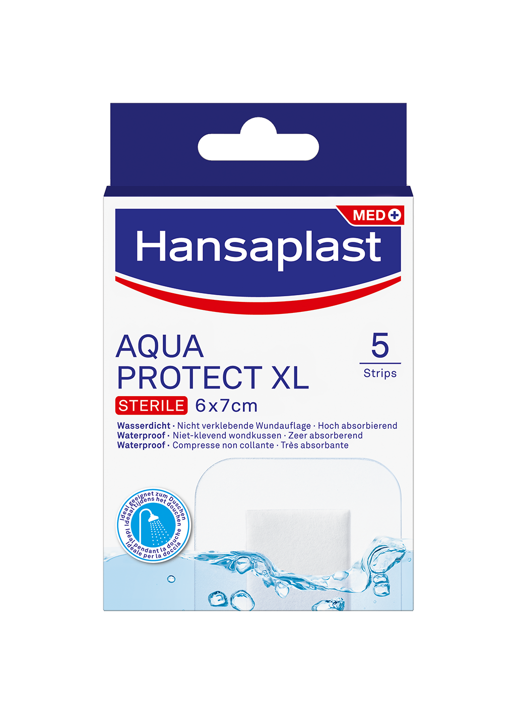Hansaplast Aqua protect antibacterieel XL
