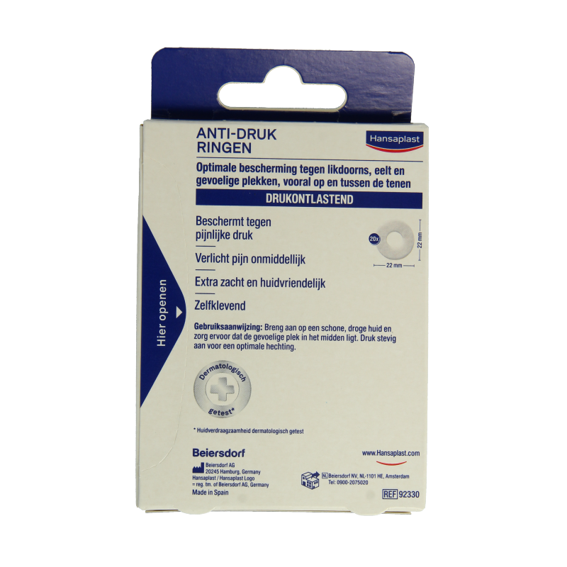 Hansaplast Voet anti-drukring likdoorn en eelt pleister - Afbeelding 2