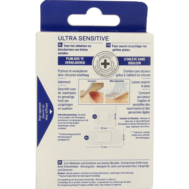 Hansaplast Pleisters ultra sensitive - Afbeelding 2