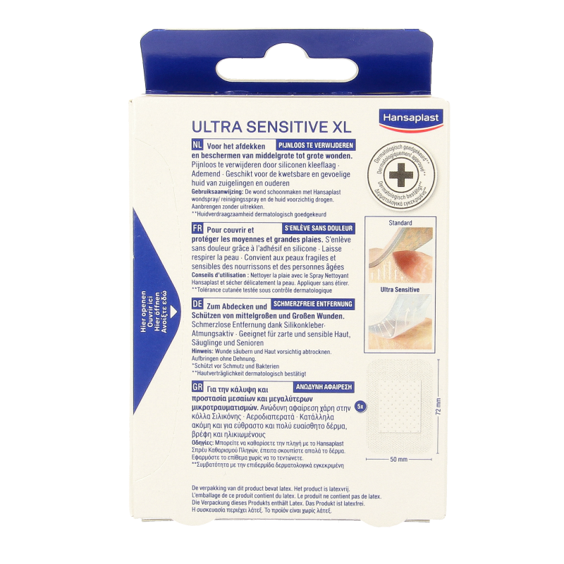 Hansaplast Pleisters ultra sensitive XL - Afbeelding 2
