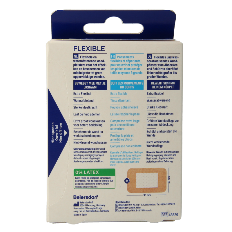 Hansaplast Flexible XXL 6 x 9cm - Afbeelding 2