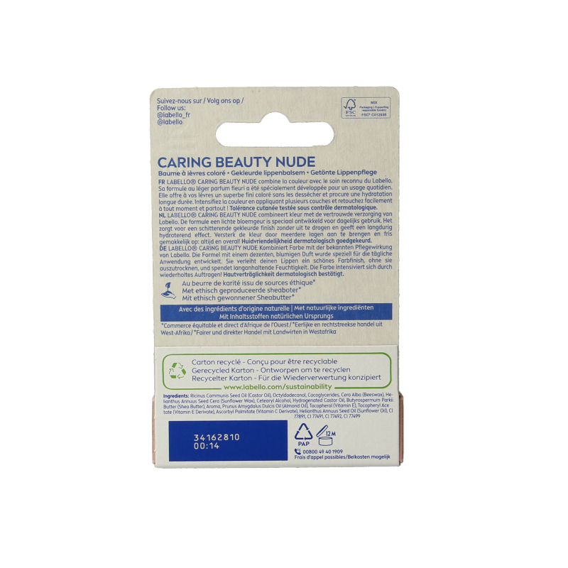 Labello Caring beauty nude - Afbeelding 2