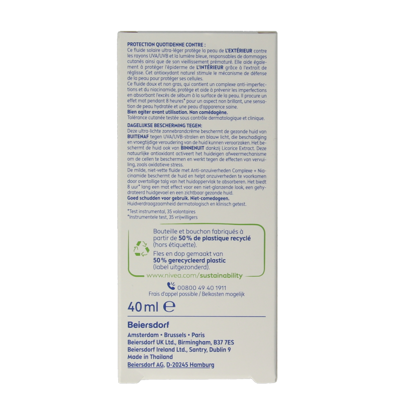 Nivea Sun face blemish control SPF50+ - Afbeelding 4