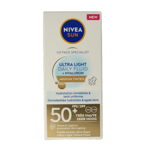 Nivea Sun face daily fluid SPF50 tint medium