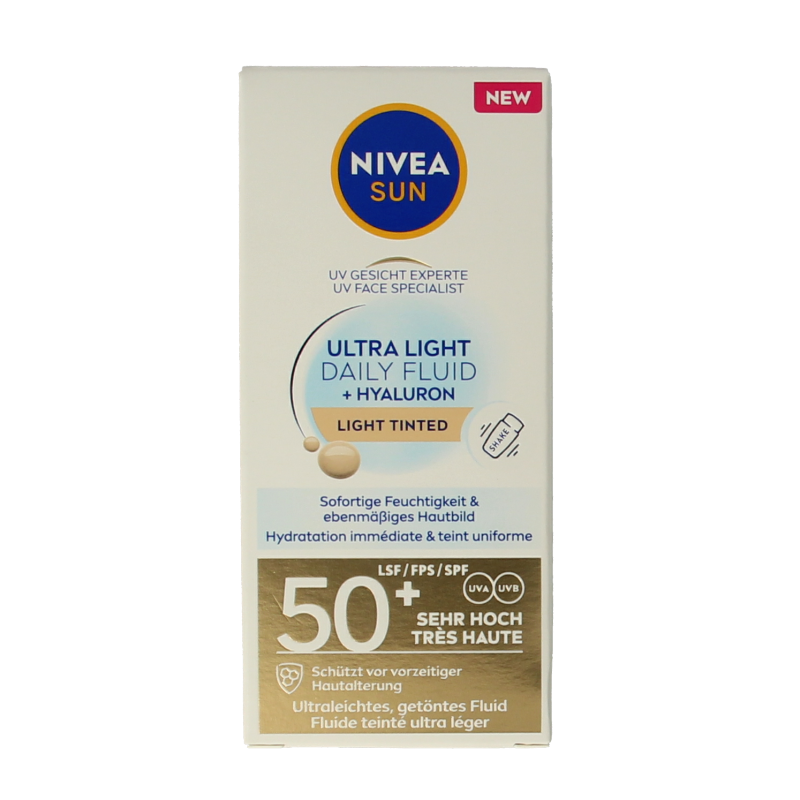 Nivea Sun face daily fluid SPF50 tint light
