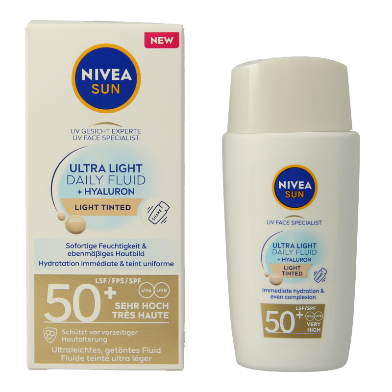 Nivea Sun face daily fluid SPF50 tint light - Afbeelding 2