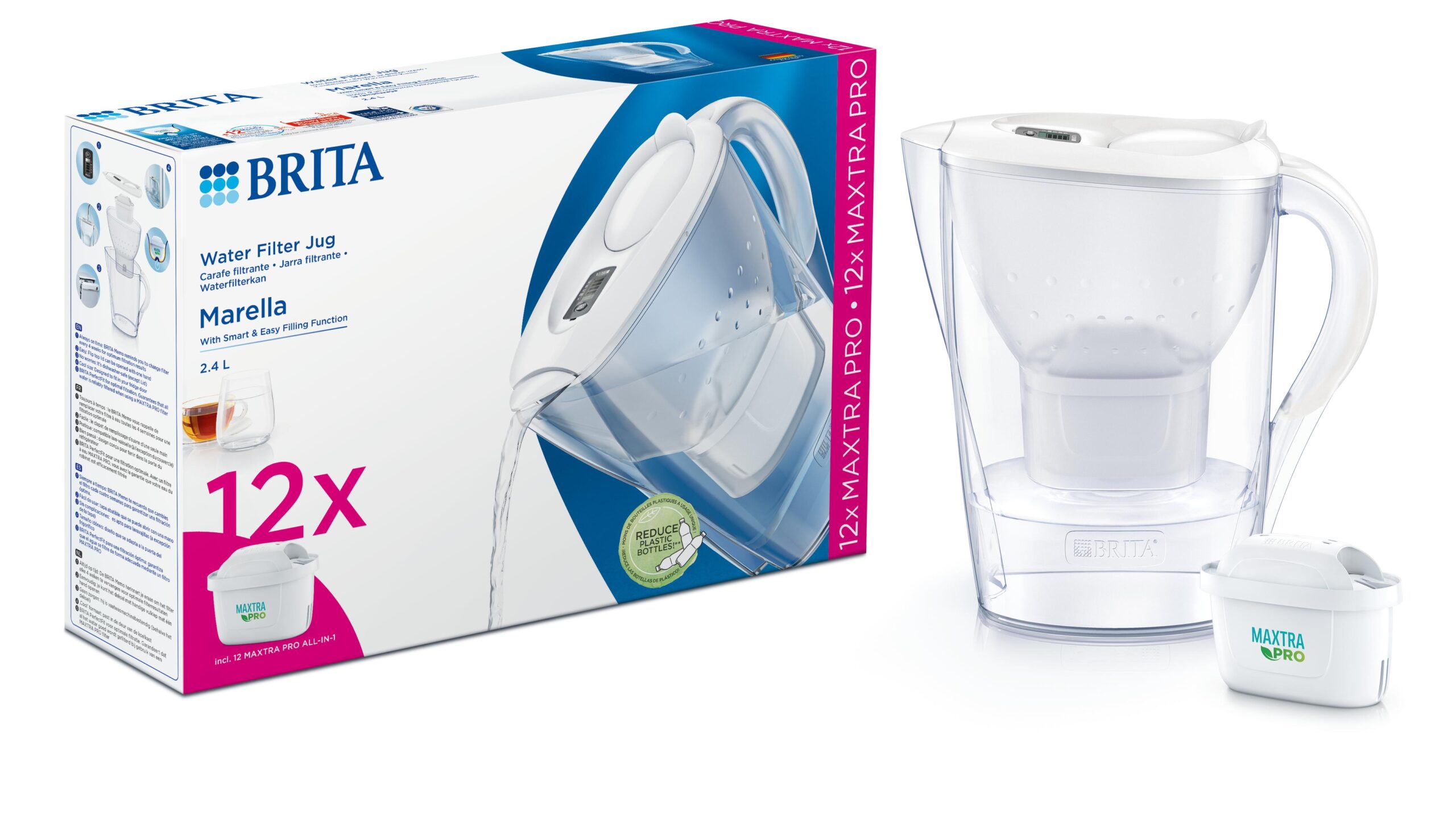 Brita Marella cool white + 12 maxtra pro all-in-1