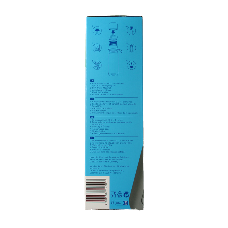 Brita Waterfles active donkerblauw - Afbeelding 2