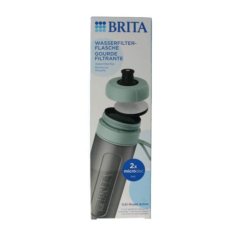 Brita Waterfles active dark green