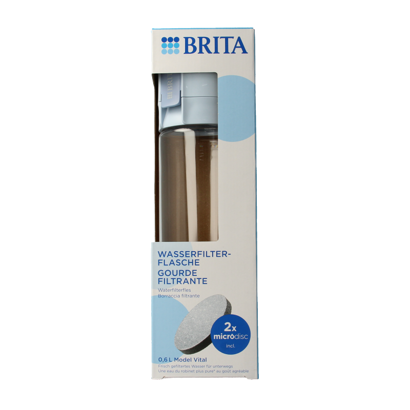 Brita Waterfles vital lichtblauw