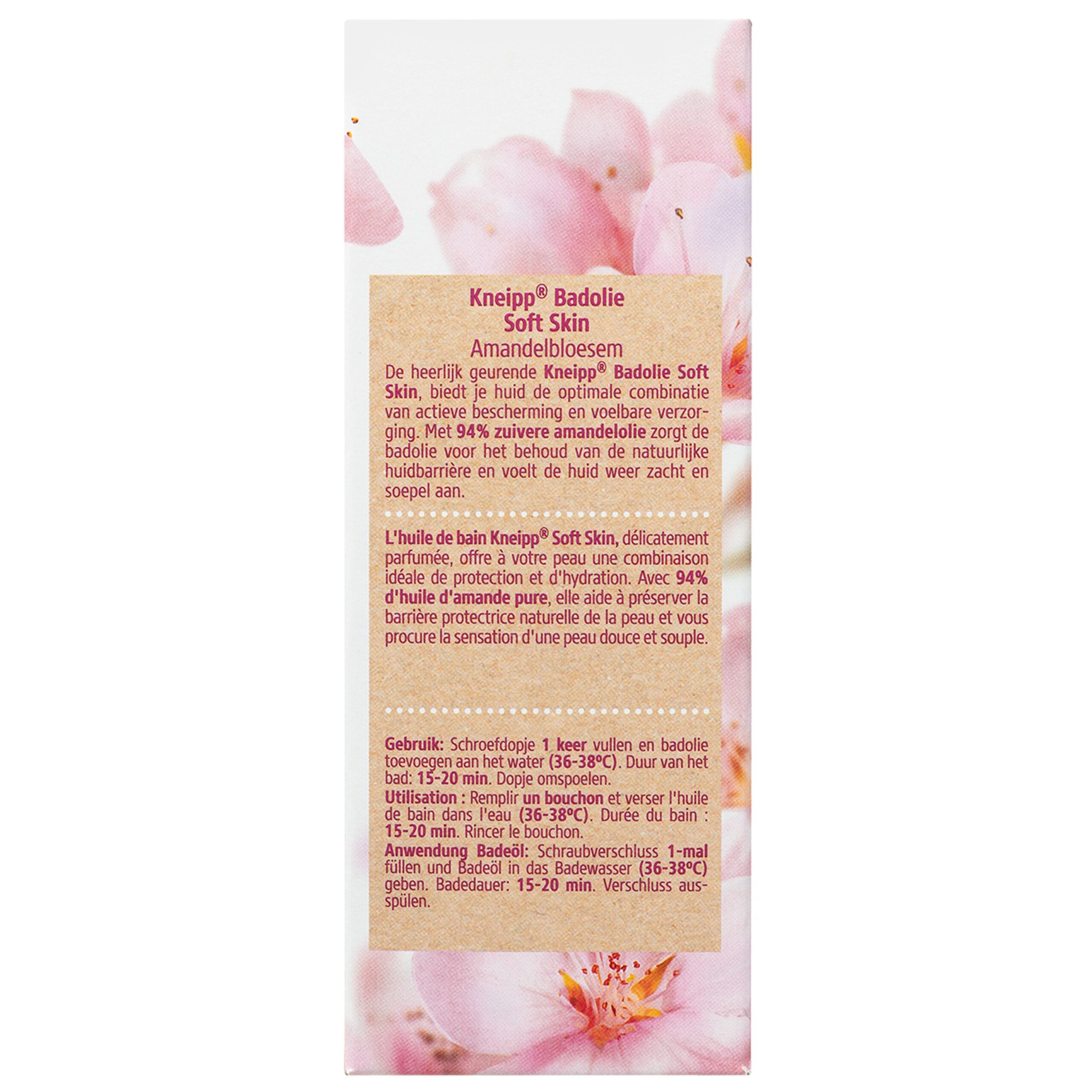Kneipp Soft skin badolie amandelbloesem - Afbeelding 2