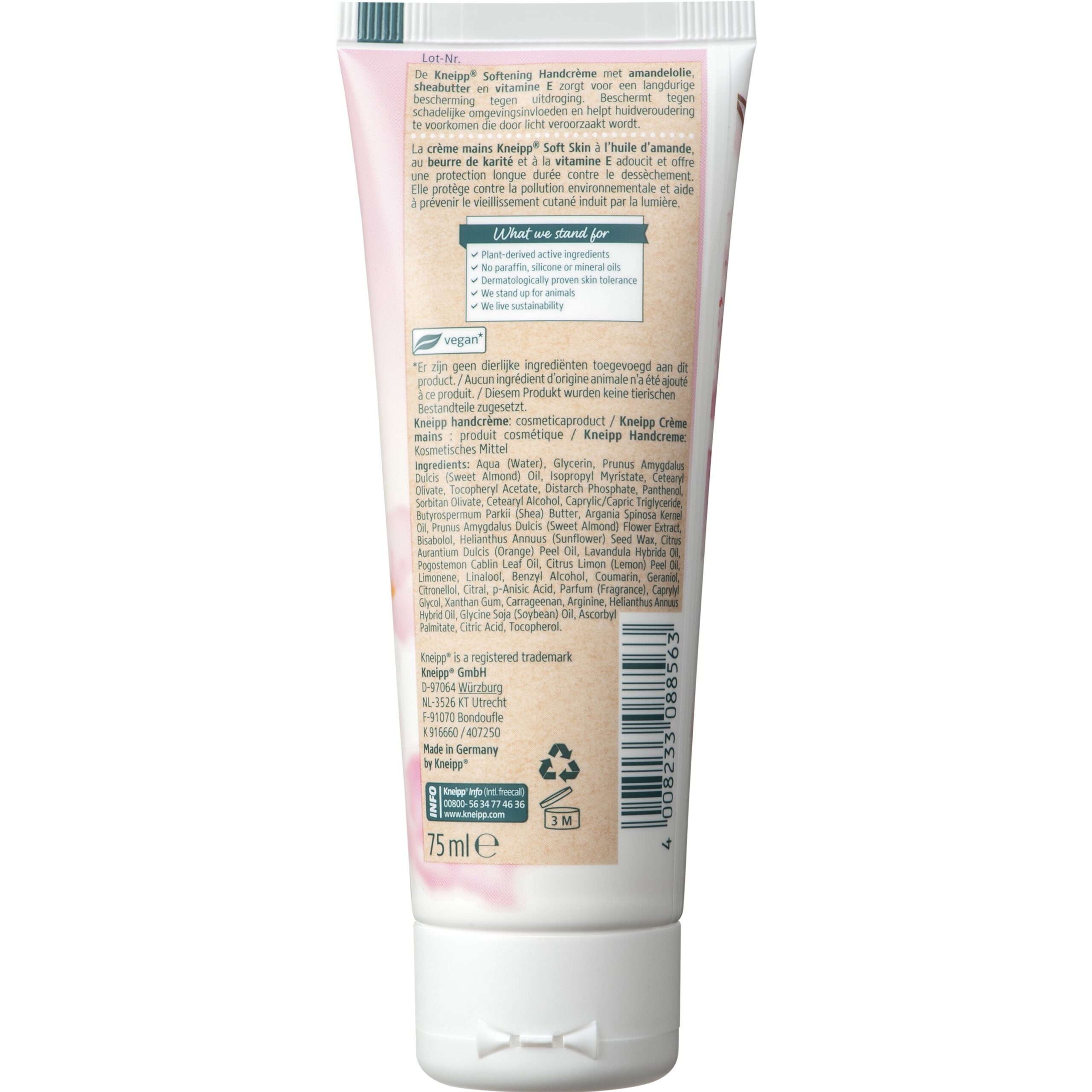 Kneipp Soft skin softening hand cream amandolie - Afbeelding 2
