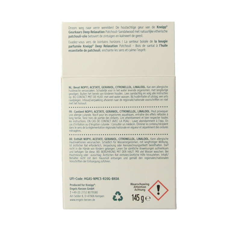 Kneipp Geurkaars sandelwood patchouli - Afbeelding 4