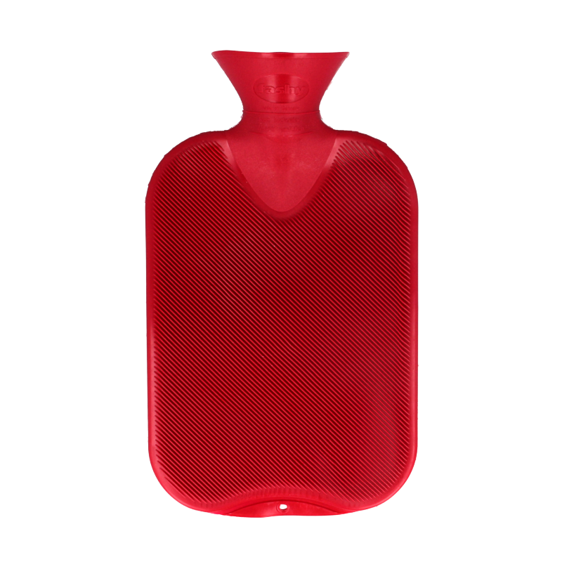 Fashy Kruik warm water zak cranberry dubbele rib