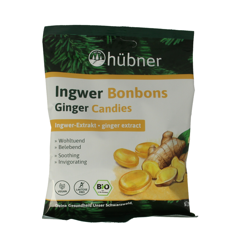 Hubner Gember bonbons bio