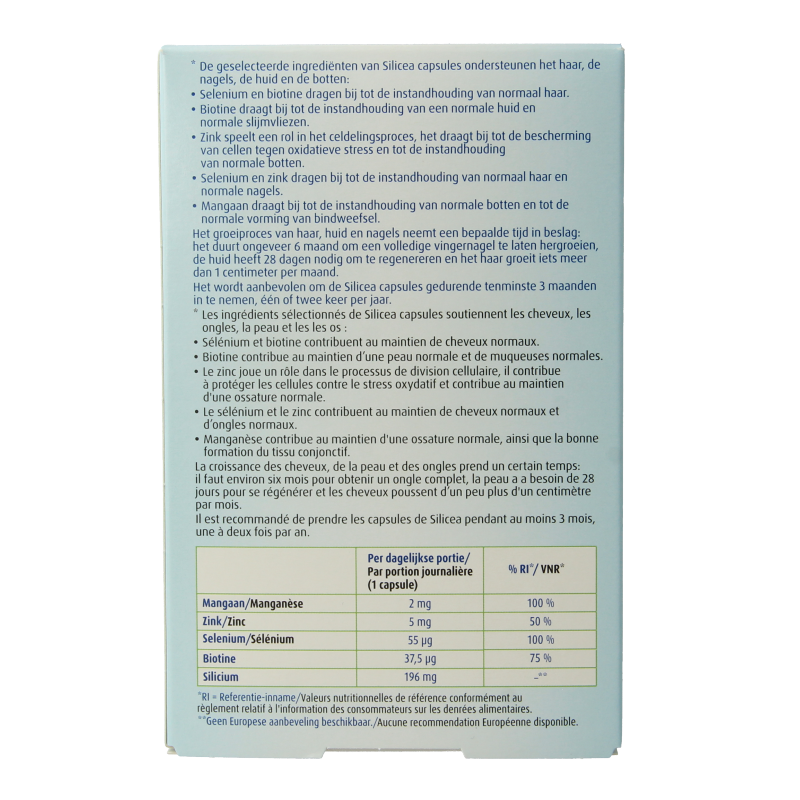 Hubner Original silicea capsules met biotine - Afbeelding 3