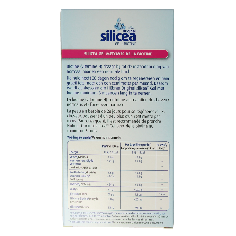 Hubner Silicea silicium gel + biotine - Afbeelding 4