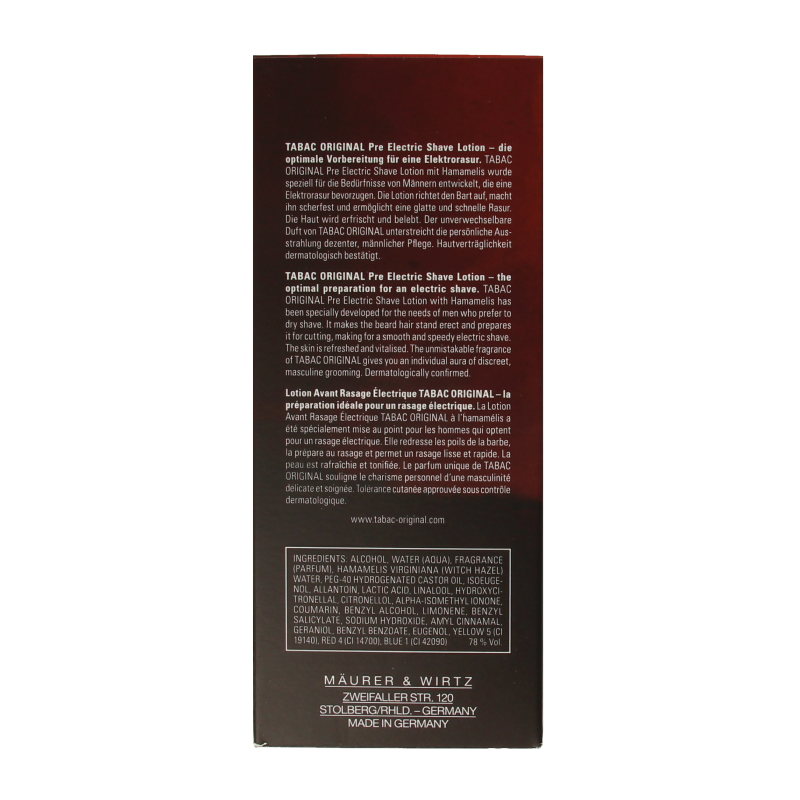 Tabac Original pre electric shave splash - Afbeelding 3