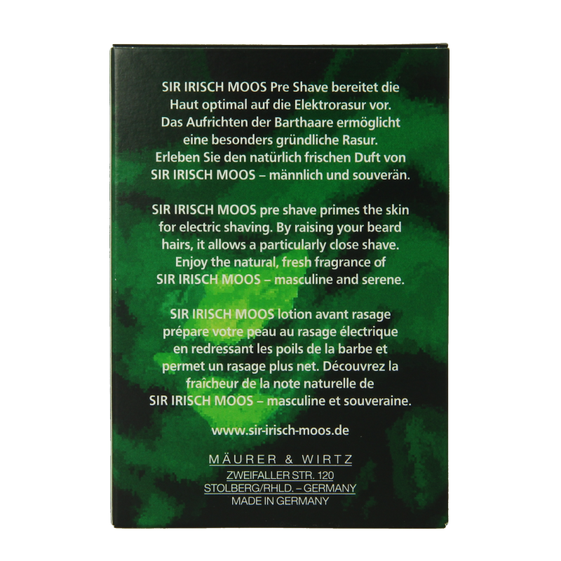 Sir Irisch Moos Pre shave - Afbeelding 3
