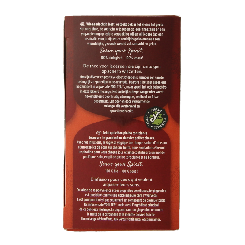 Yogi Tea Ginger bio - Afbeelding 2