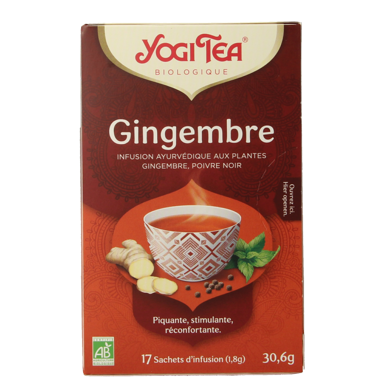 Yogi Tea Ginger bio - Afbeelding 4