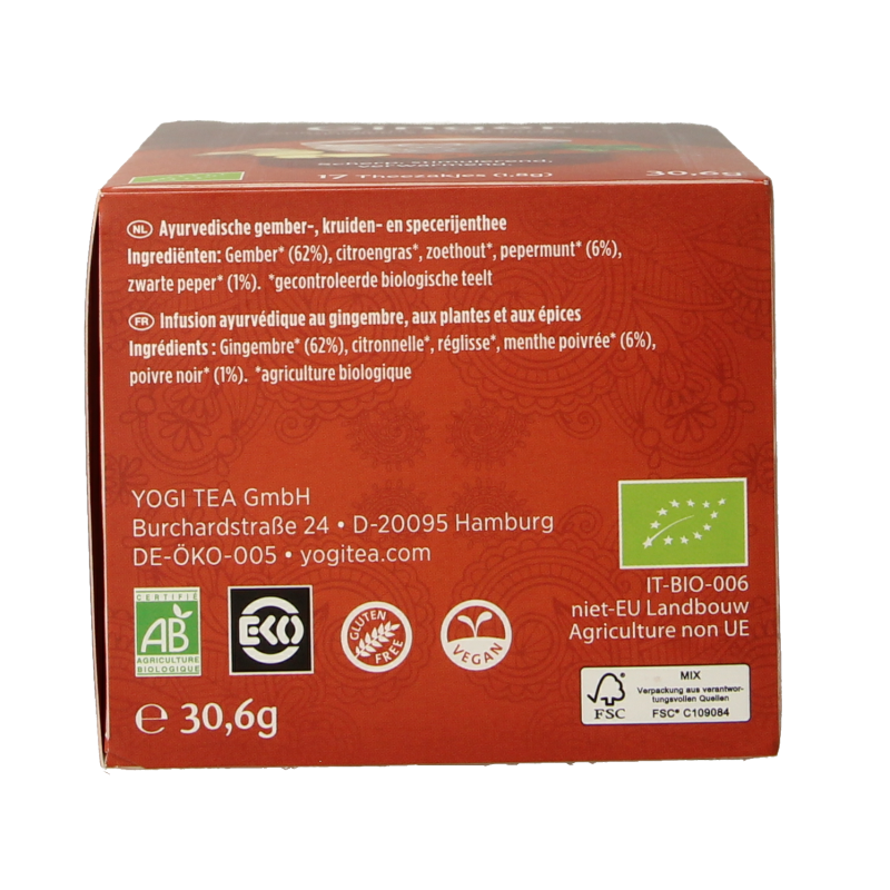Yogi Tea Ginger bio - Afbeelding 6