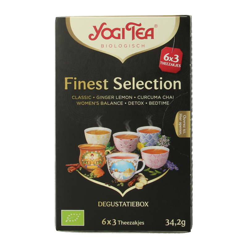 Yogi Tea Finest selection 6 x 3 stuks bio