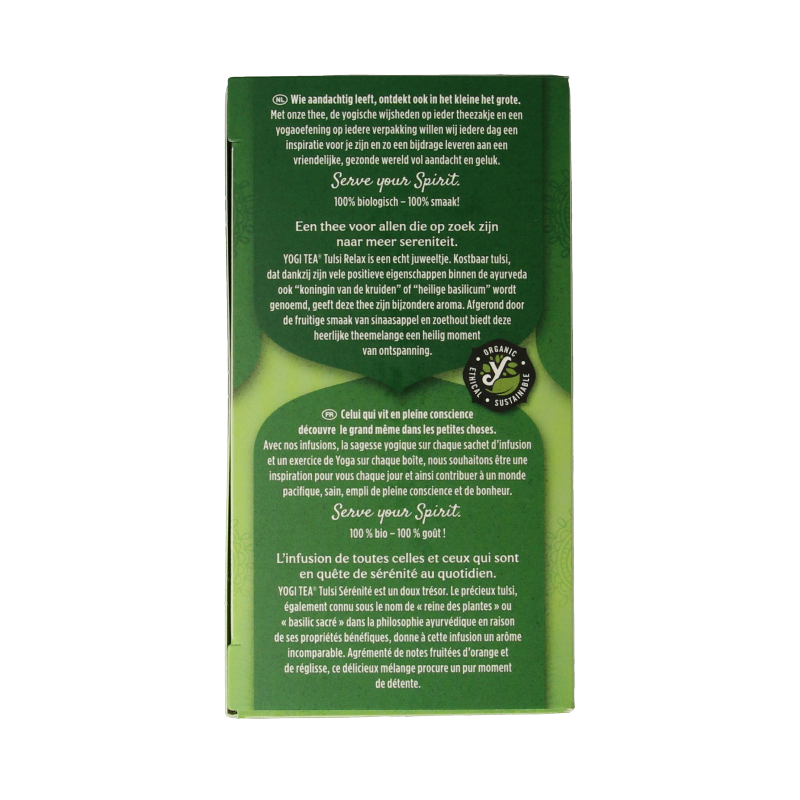 Yogi Tea Tulsi relax thee bio - Afbeelding 2