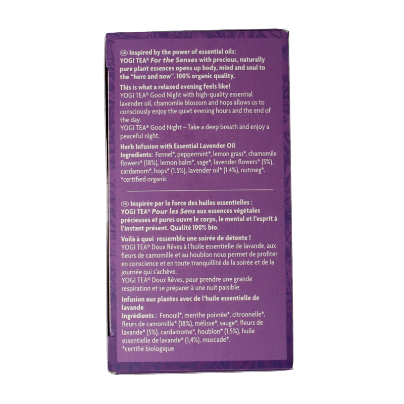Yogi Tea Tea for the senses good night bio - Afbeelding 2