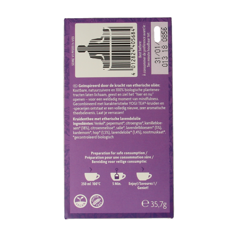 Yogi Tea Tea for the senses good night bio - Afbeelding 4