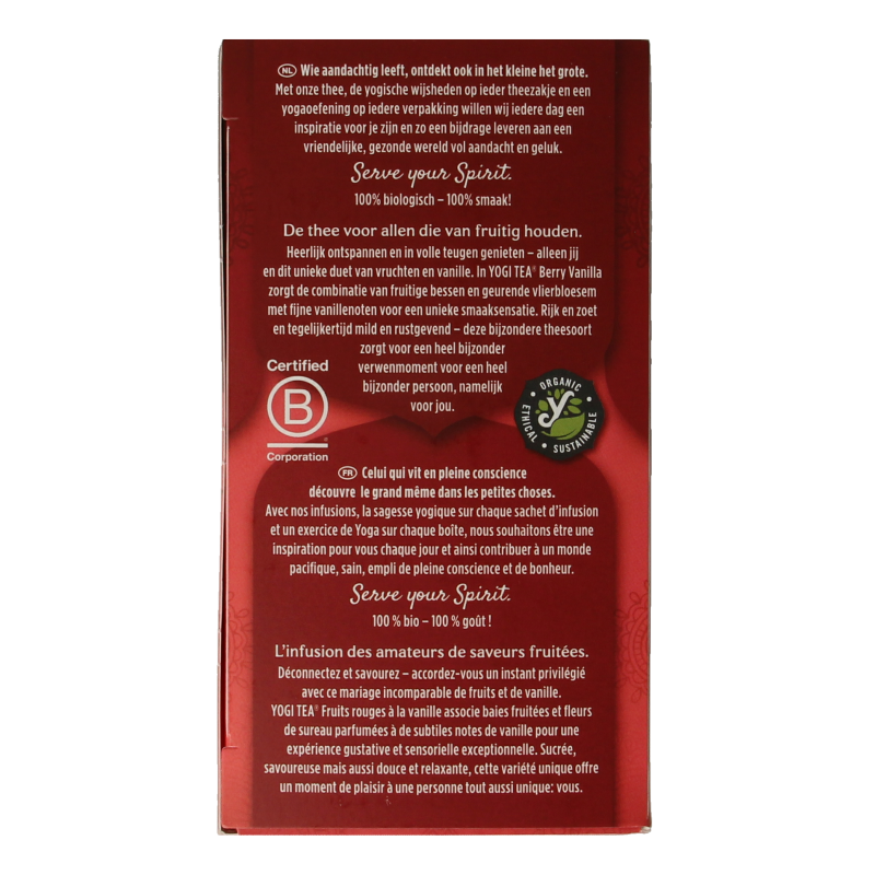 Yogi Tea Berry vanilla bio - Afbeelding 2