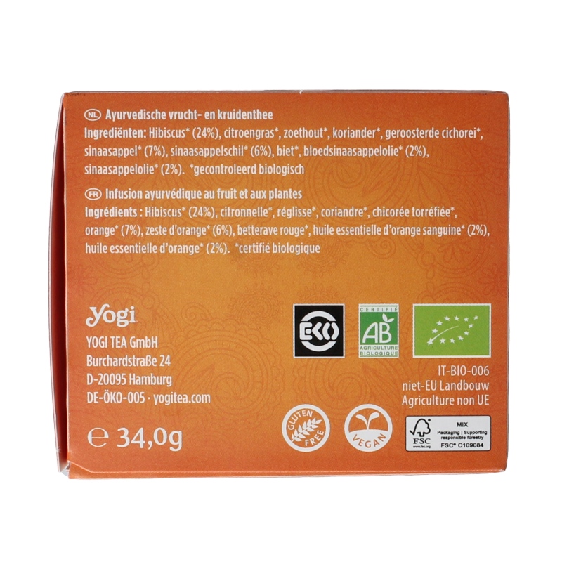 Yogi Tea tangy blood orange bio - Afbeelding 5