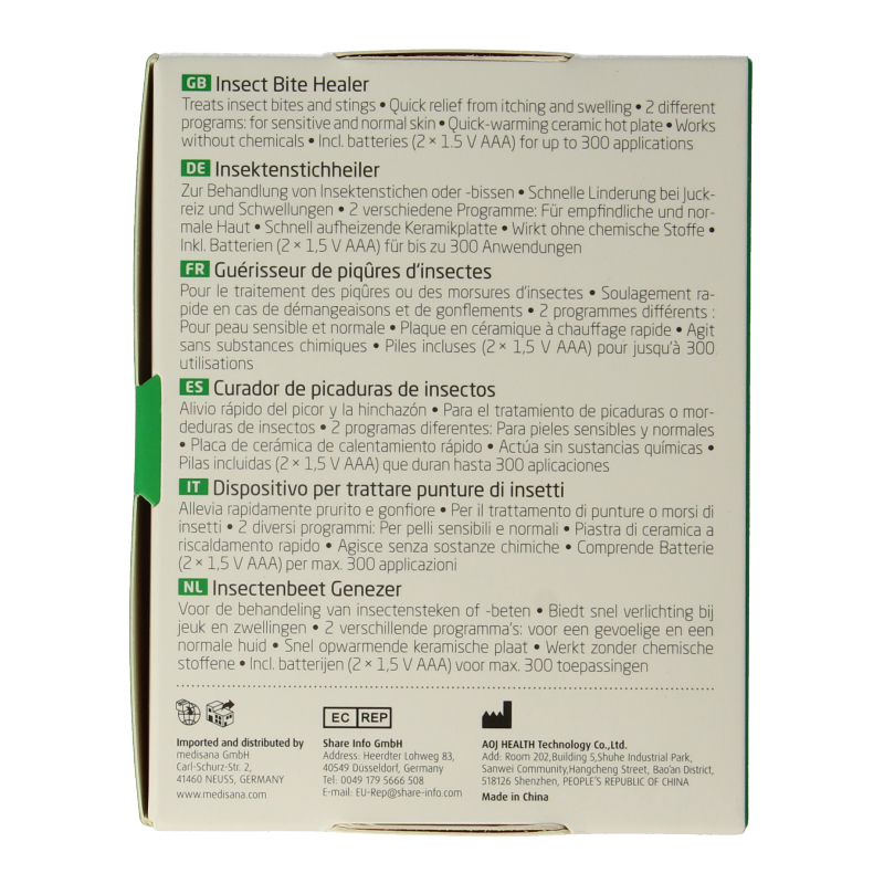 Medisana Insectenbeet verzachter IB100 - Afbeelding 3